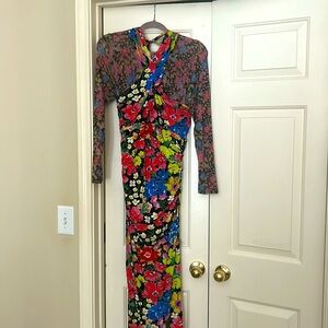 Anthropologie, size medium, super colorful midi dress!